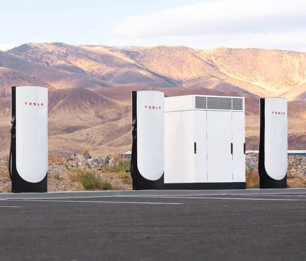 Tesla Begins Construction of First V4 Supercharger Station in California