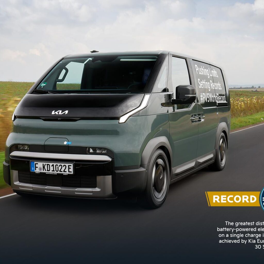 Kia EV Van Sets Guinness World Record for Range