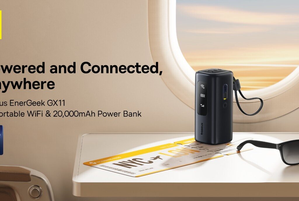 Baseus Launches EnerGeek GX11 4G MiFi Power Bank With Built-In Hotspot and Fast Charging