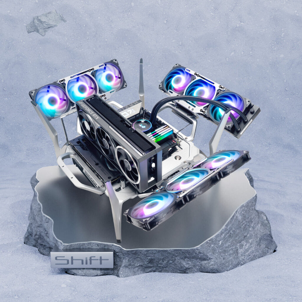 InWin Launches Shift Open-Frame PC Case With Adjustable Wings and Artistic Design InWin Shift