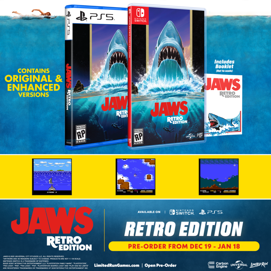 Jaws NES Game Set for PS5 and Switch Re-release