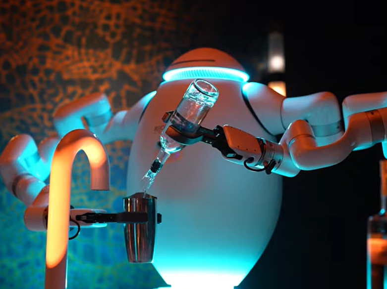 Robot Bartender Powered by Nvidia Technology Debuts at Las Vegas Hockey Arena ADAM Serves Cocktails at Vegas Golden Knights Game