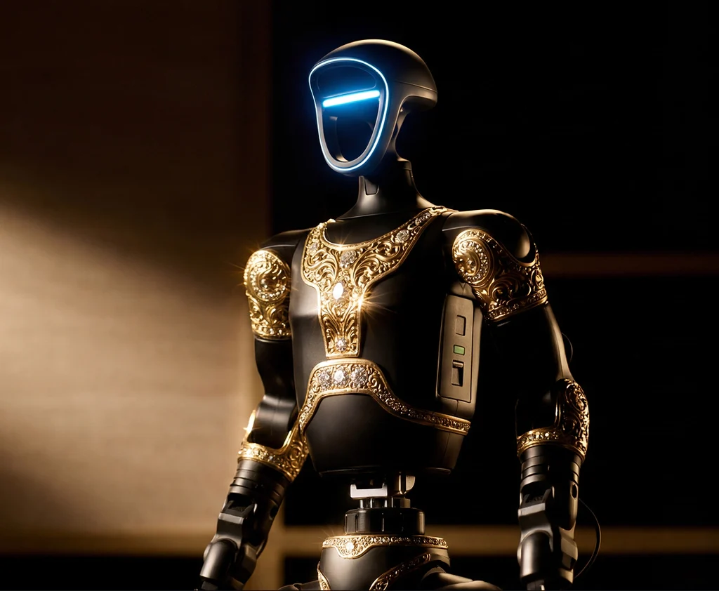 Luxury Brand Caviar unveils Gold-accented Humanoid Robot Based on Unitree Design