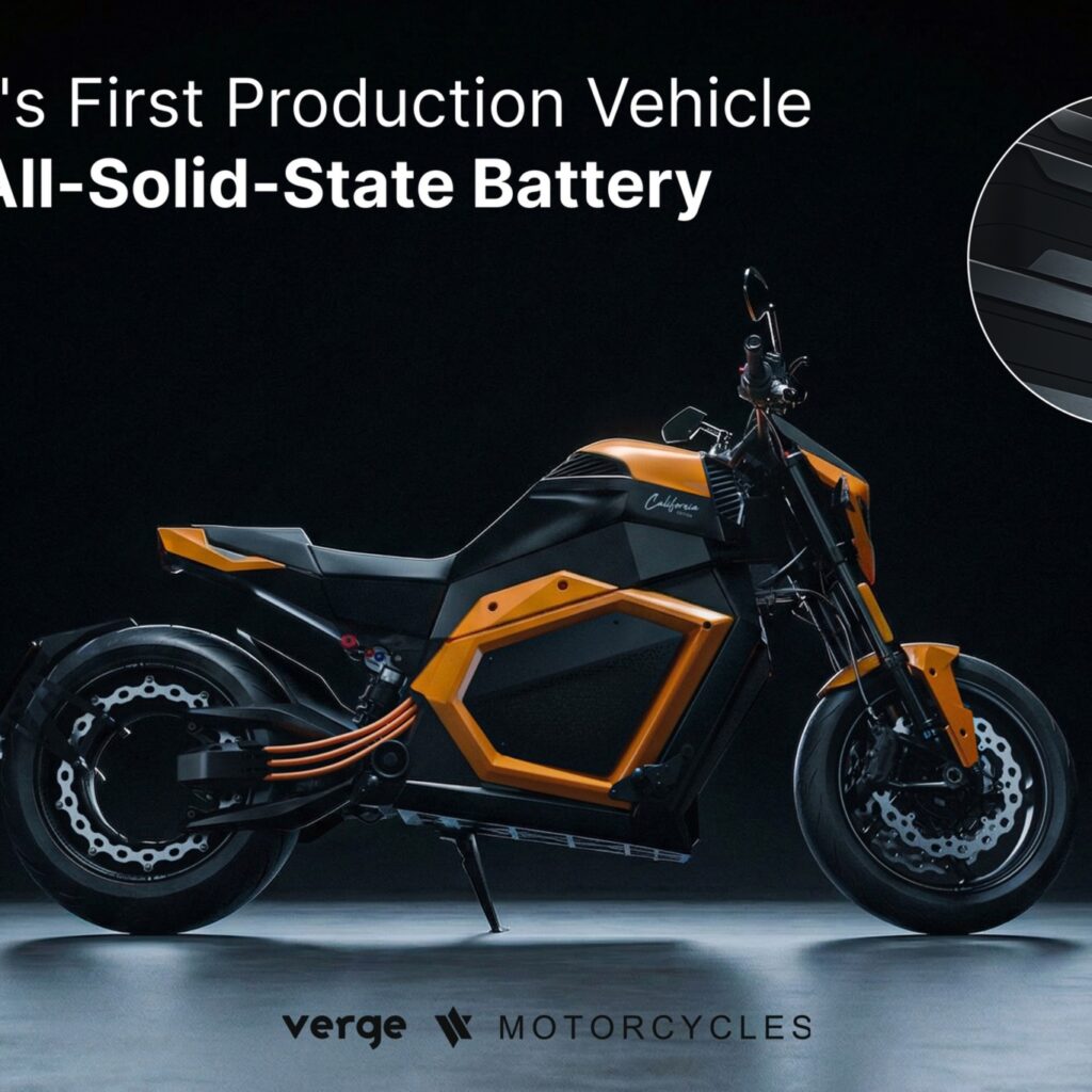 Verge Plans U.S. Launch of Solid-state Battery Electric Motorcycle