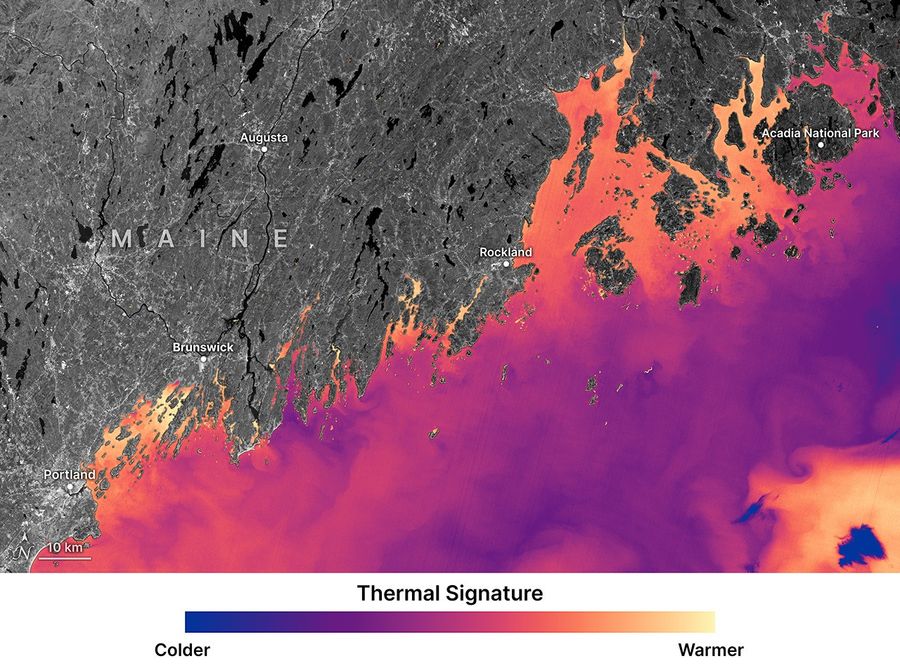 NASA Satellite Imagery Supports Oyster Aquaculture in Maine