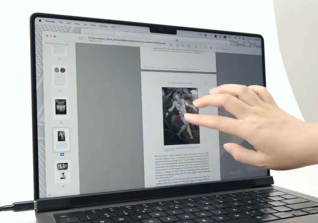 MacBook Users Gain Touchscreen Option Through External Accessory