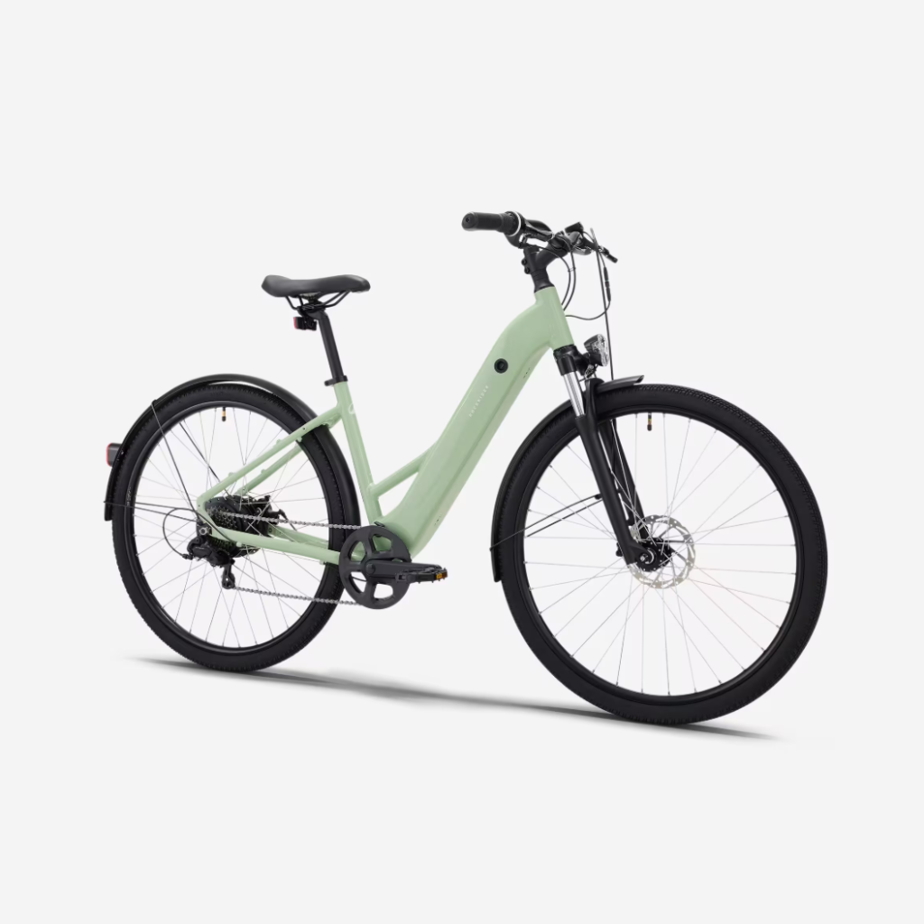 Decathlon Adds Almond Green Option to Rockrider E-ACTV 100 Low Frame E-Bike